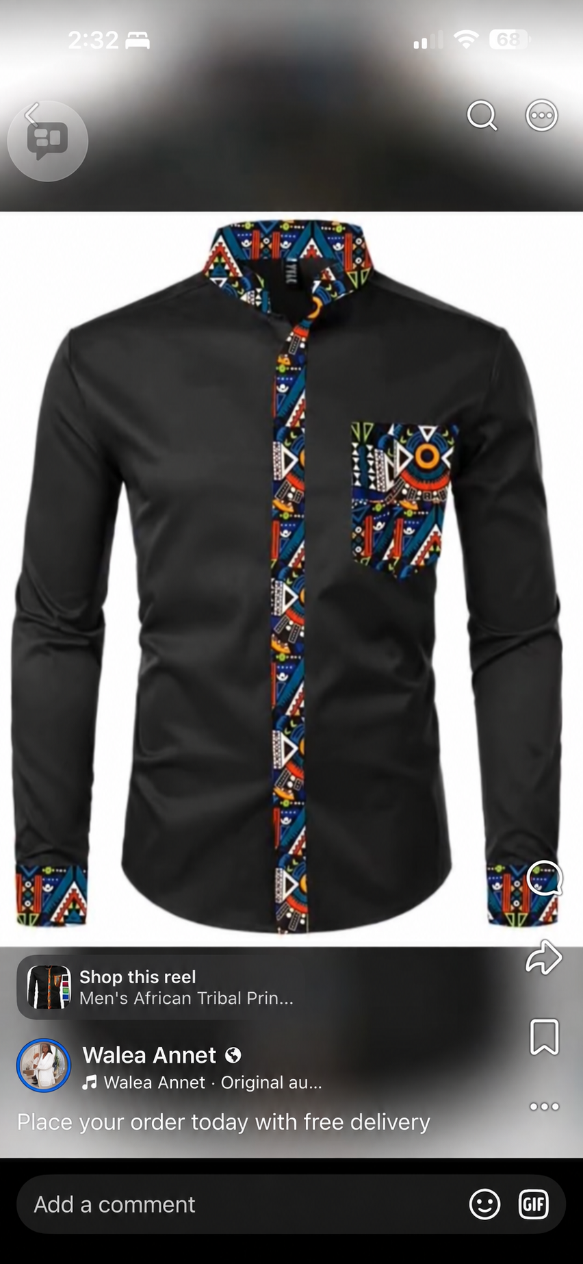 Midnight Geometric Shirt